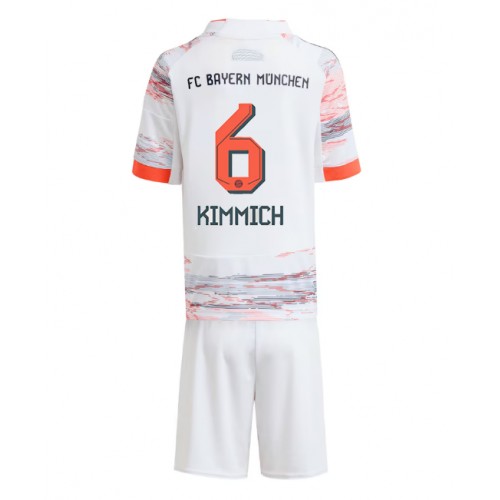 Bayern Munich Joshua Kimmich #6 Replik Auswärtstrikot Kinder 2025-26 Kurzarm (+ Kurze Hosen)